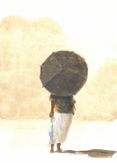 Umbrella and Fish 2, 2015 by Lincoln Seligman